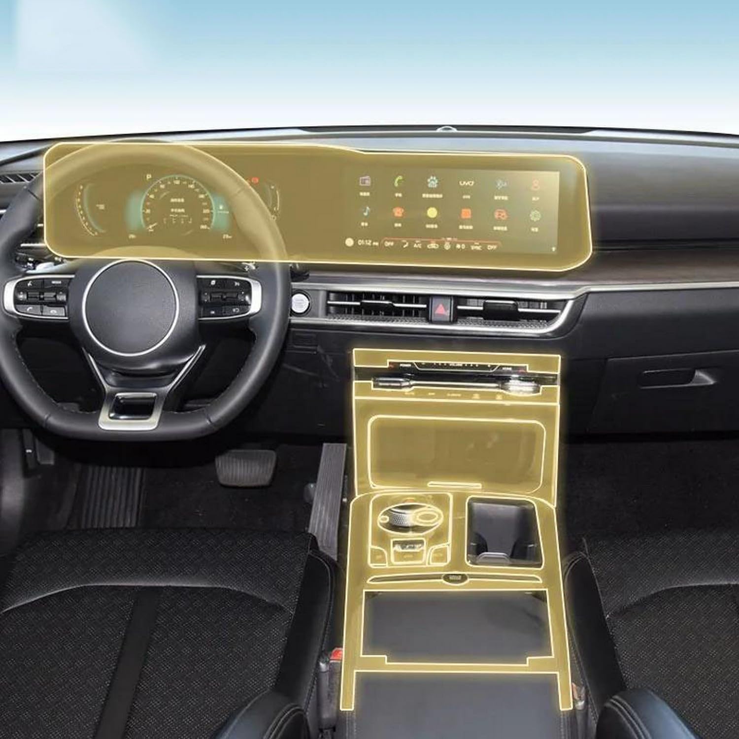 Film de protection peinture PPF intérieur TPU Kia Optima K5 Kaiku 2020 2021 2022 2023 2024