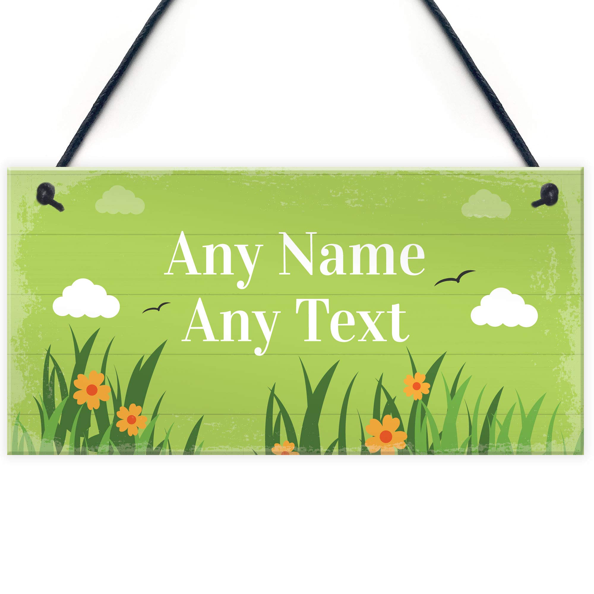 Red Ocean Garden Summer House Greenhouse Allotment Sign Hanging Plaque Personalised Gift