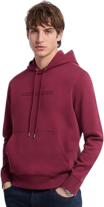 Michael Kors Mens Embossed Logo Hoodie