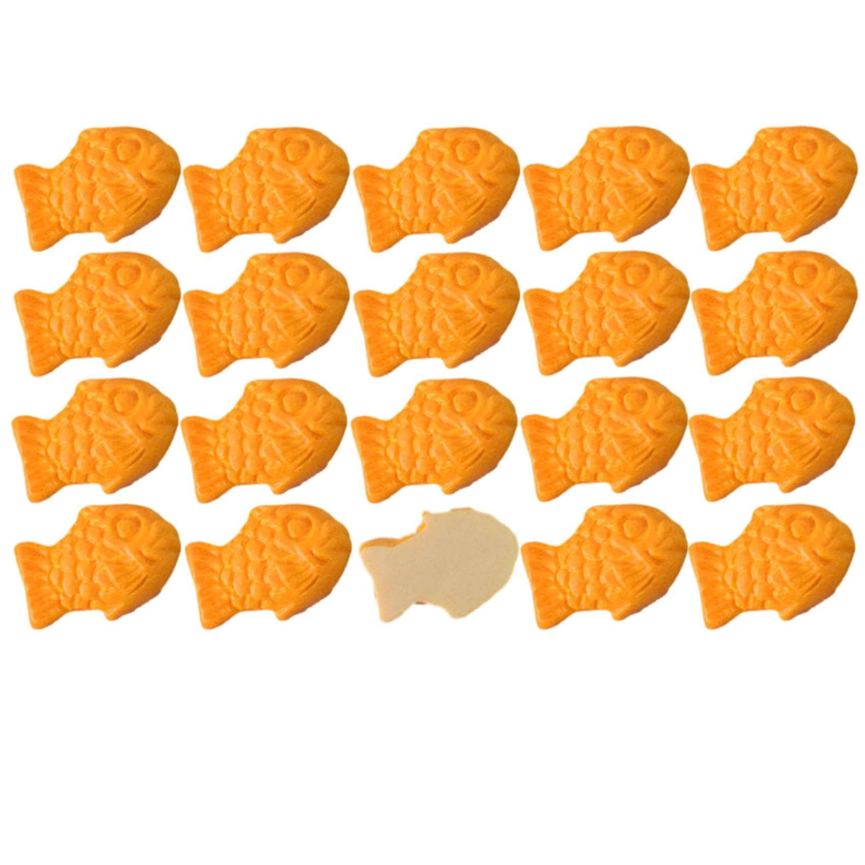 NOELAMOUR Taiyaki Food Sample Mini Figurine Set of 20 Resin 0.7in Japan