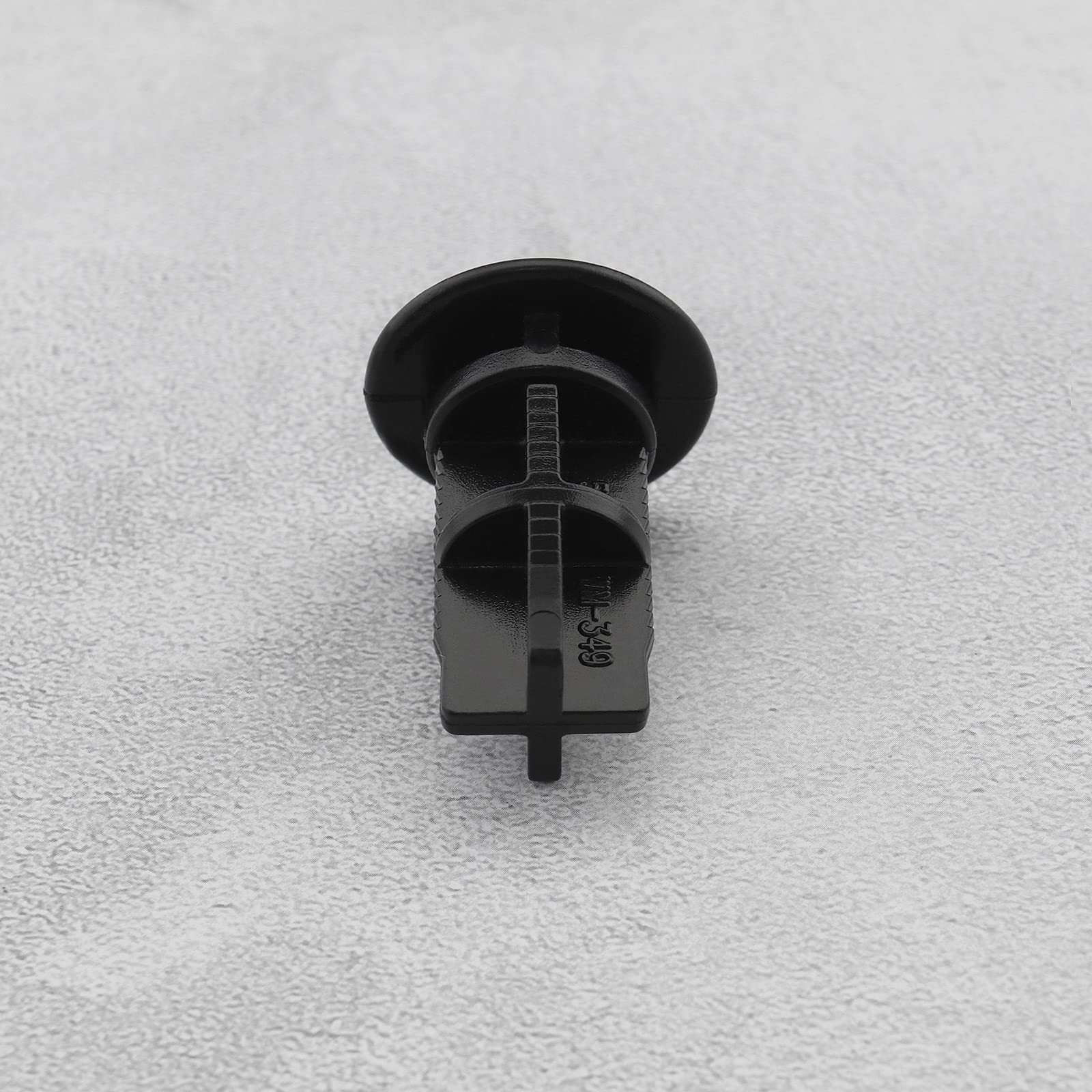 2 szt. kołków do zawiasów na śmieci 43 mm x 18 mm, kompatybilne z Otto/ESE (nowy typ) gospodarstw domowych lub komercyjnych, 240 l, plastikowe czarne