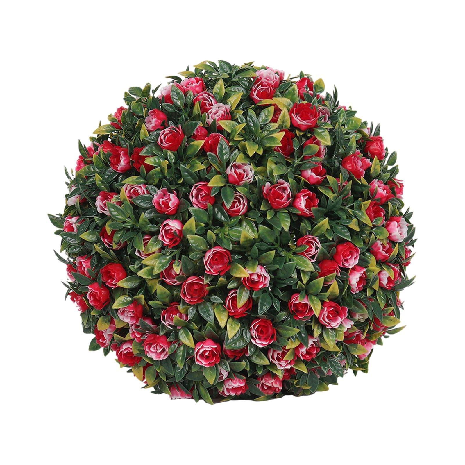 SAZ DEKOR Simulation Plant Flower Hanging Topiary Ball 7.8inch Elegant for Coffee Shop Style A