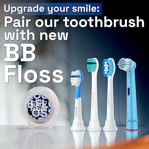 Miniatura 7 de Brushmo Cabezales de repuesto para cepillos de dientes compatibles con Philips Sonicare para niños 3+ HX6032, HX6042, tamaño compacto, paquete de 8