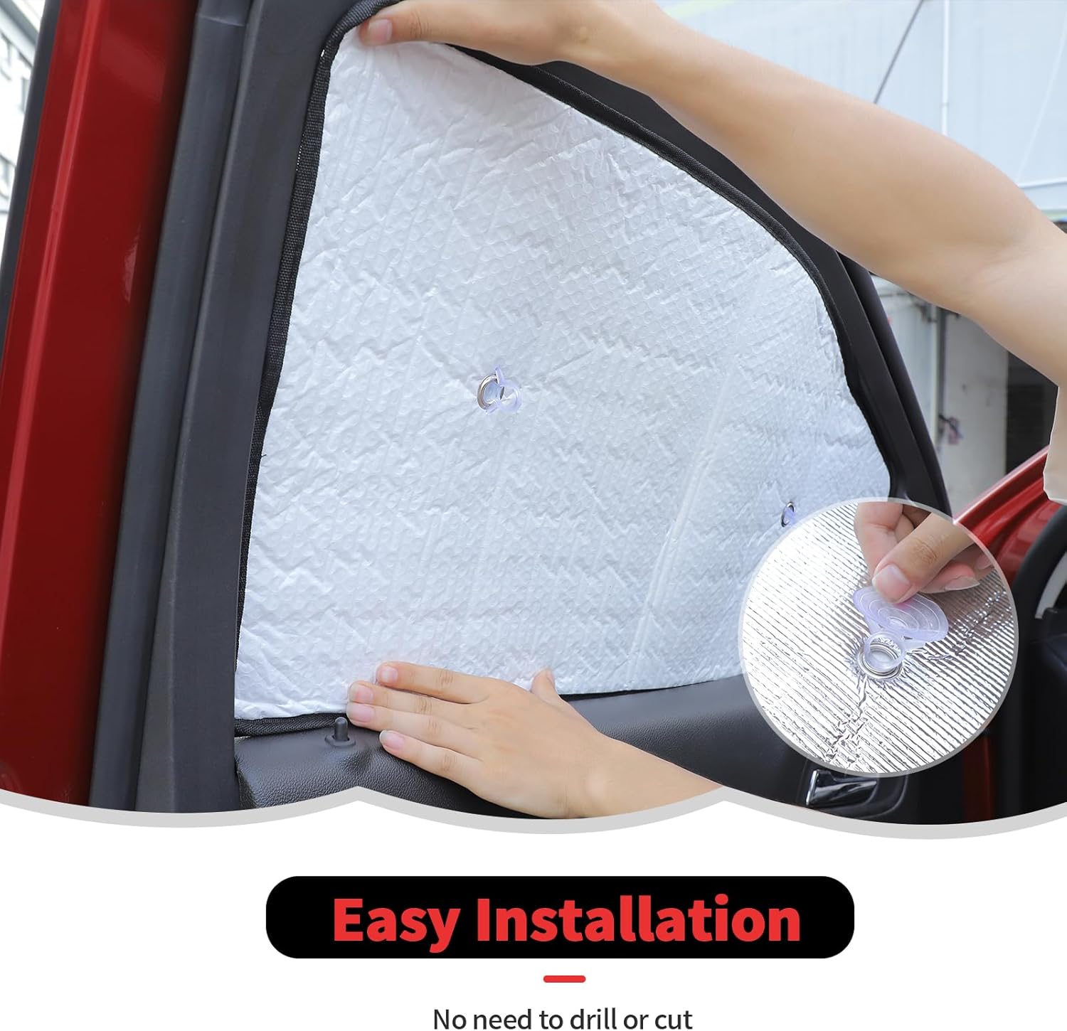 RT-TCZ Windshield Sunshade Sun Shade Heat Shield Window Sun Visor Mat for Chevrolet Colorado 2014-2024,for GMC Canyon 2014-2022 4 Door,6PCS