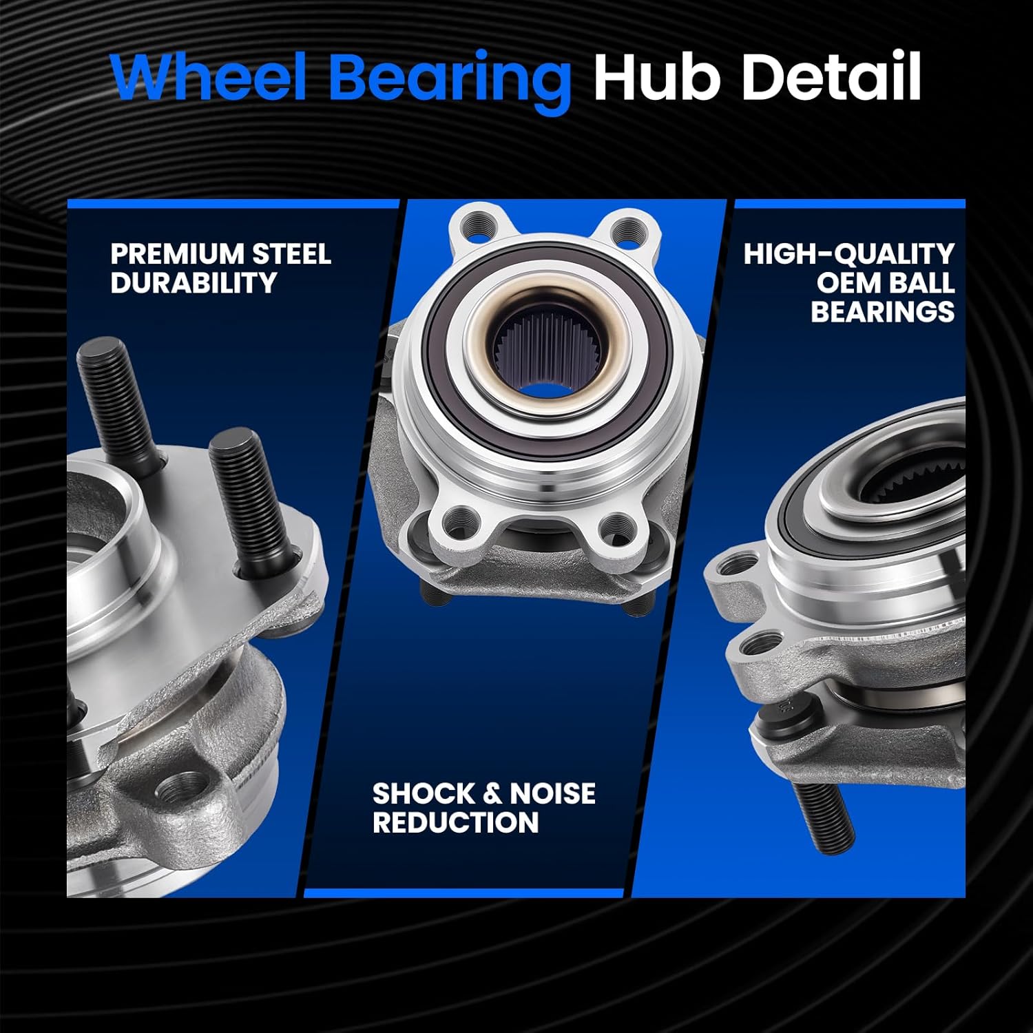 BHA30005 Front Wheel Bearing and Hub Assembly Compatible with Nissan Altima 2019-2020 2.0L 2.5L L4 Gas, 2PCS