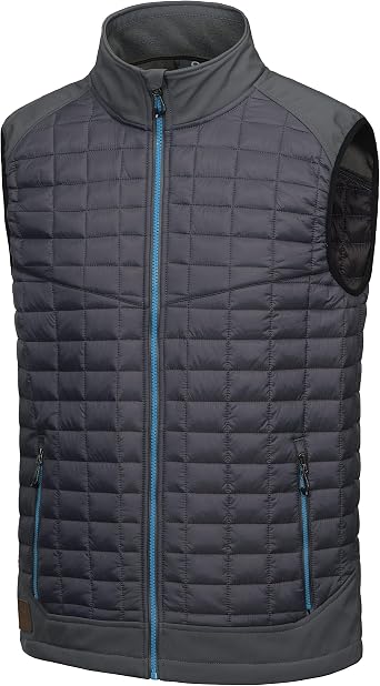 Little Donkey Andy Mens Lightweight Puffer Vest, Warm Outdoor Sleeveless Jacket for Golf Hiking Running