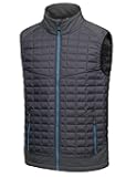 Little Donkey Andy Men’s Lightweight Puffer Vest, Warm Outdoor Sleeveless Jacket for Golf Hiking Running