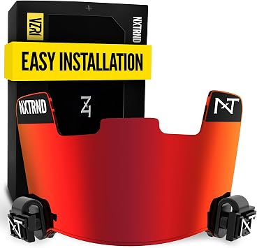 Nxtrnd VZR1 Football Visor, Flat Lens Technology, Fits Adult & Youth Football Helmets