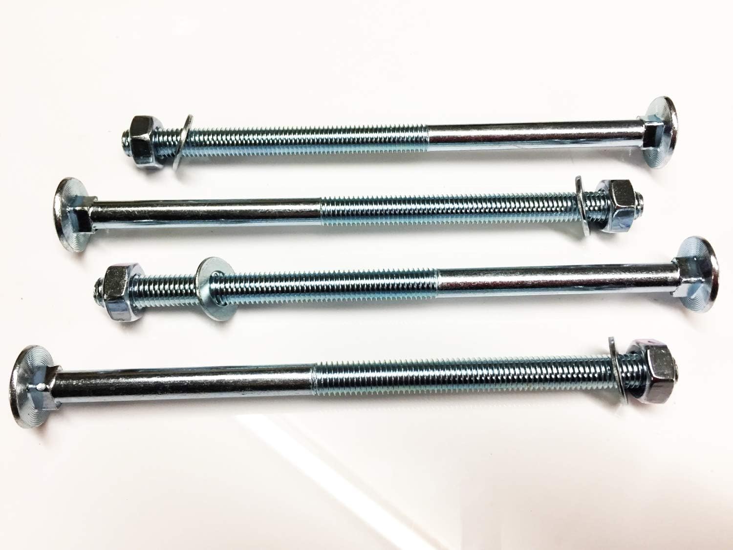 M10 x 180 Coach Bolts Carriage Bolts Cup Square Bolts BZP 4.8 Complete