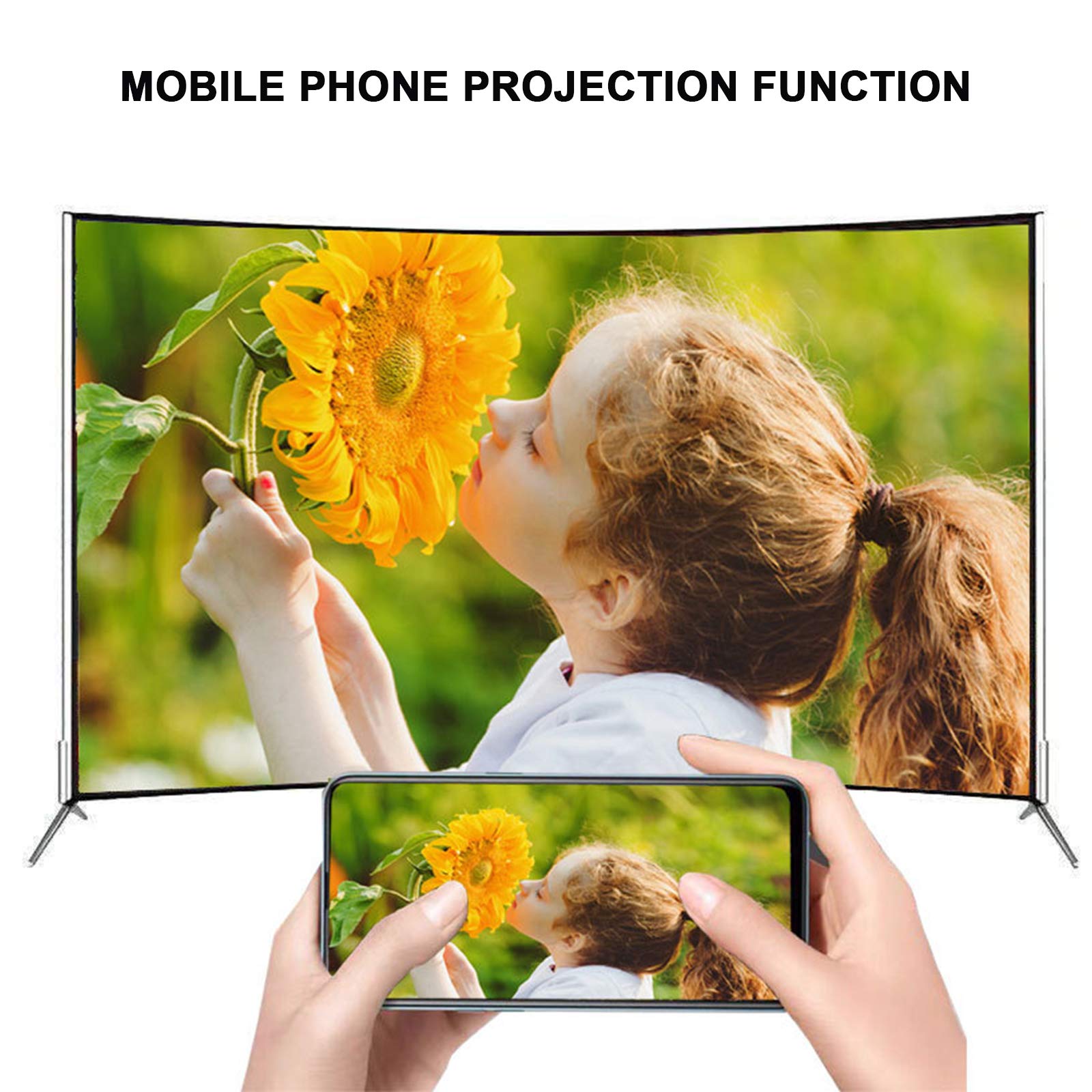 Amazon.co.jp: TV 1024P LED HD TV曲面スクリーンテレビ防爆強化ガラス