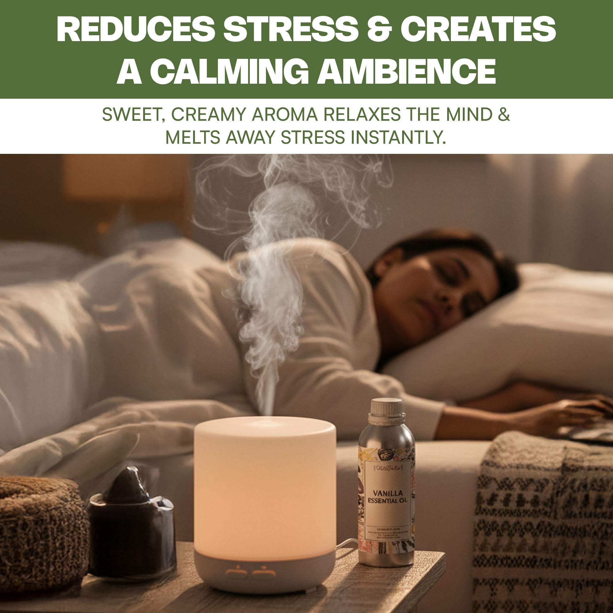 VedaOils Vanilla Essential Oil for Skin and Hair 100ml – Pure & Natural Vanilla Essential Oil for Diffusers, Home Fragrance, Candle & Soap Making and Aromatherapy - Image 4 thumbnail