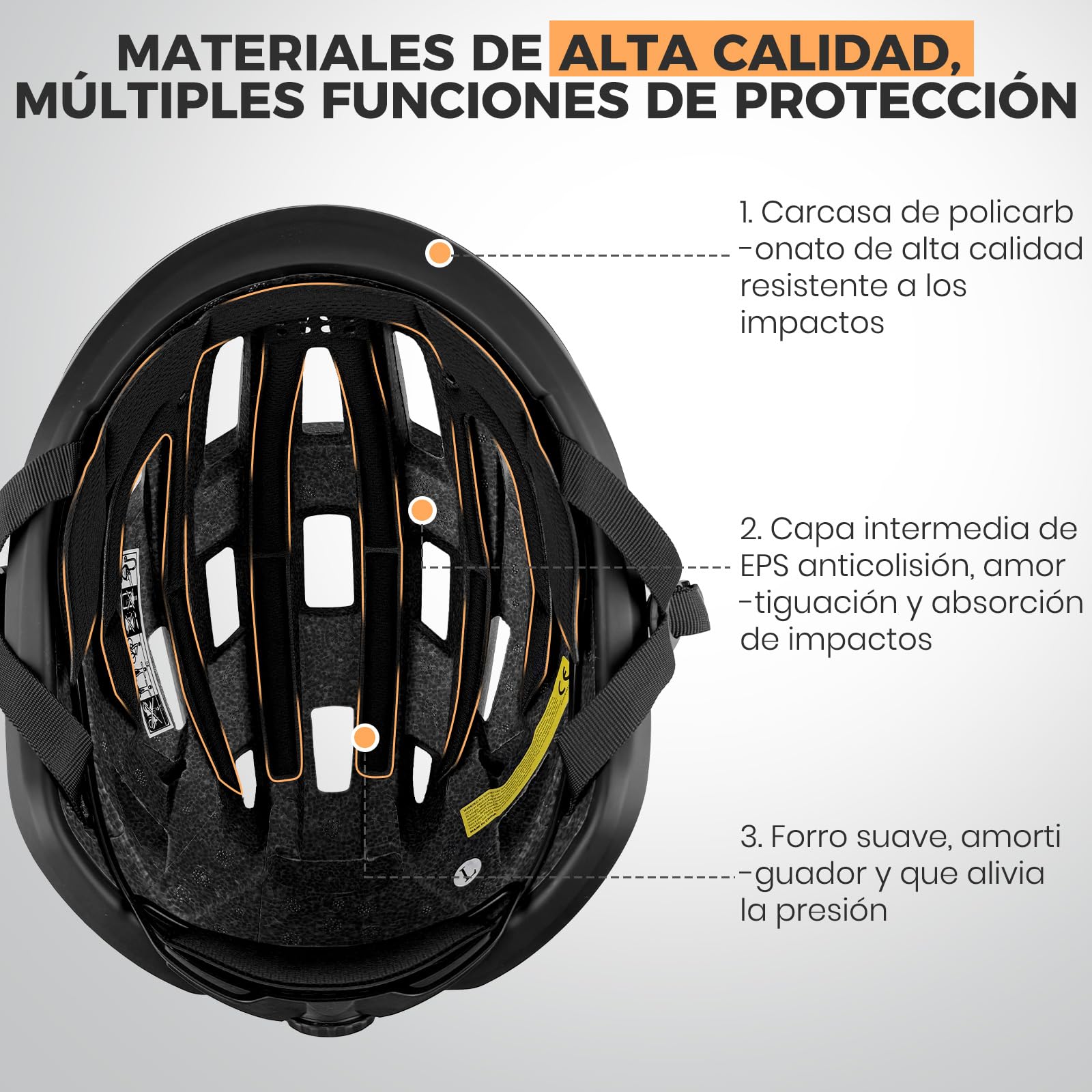 LeapBeast Casco Bicicleta Adulto, Cascos Bicicleta Carretera, Casco Patinete con Forro Extraíble y Lavable - para Adultos Que Montan en Ciudad y Carretera