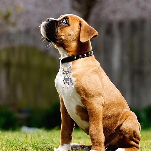 Miniatura 4 de Llavero para perro, llavero de automóvil, bonito llavero de metal portátil, regalo para amantes de las mascotas, cumpleaños, tema de cachorro