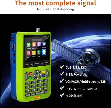 V8 Finder2 DVBS2 Satellite Meter Satellite Finder Better Than Freesat V8 Finder SATLINK WS-6906 6916 ST-5150 Ws-6933 Adapter Long Standby
