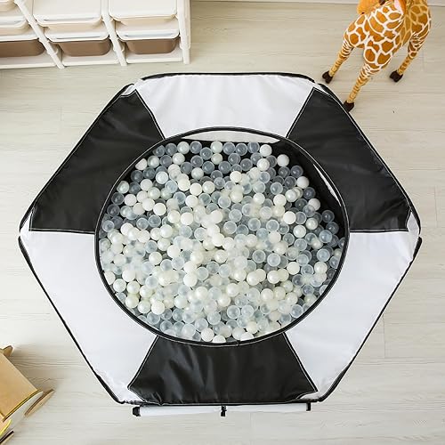 Miniatura 7 de GOGOSO Tienda de campaña para bebés, piscina de bolas grande para niños pequeños como patio de juegos, corralito para bebés, valla, piscina de bolas