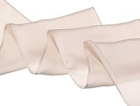 Vista 4 de Allegra K Bufandas flacas puras de color sólido liso para mujer, banda larga para el pelo Albaricoque