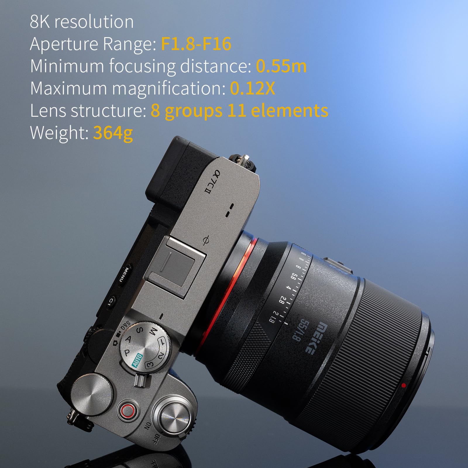 Amazon.com : Meike 55mm F1.8 Pro Series Auto Focus STM Full Frame 