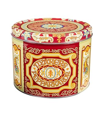Nyakers Sweet and Spicy Gingersnap Cookies - Original Flavor, Nyakers Gingersnap Cookies, Finest Ginger Snaps, Swedish Cookies, Perfect Cookies On-The-Go, Red Gift Tin, 26.45 Ounces