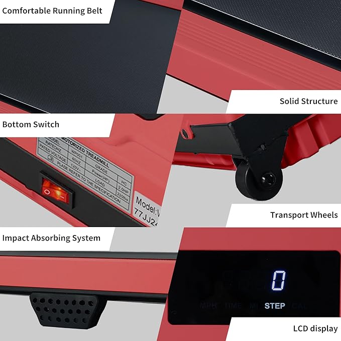 Caminadora Portátil para Escritorio, Compacta y Silenciosa, 2.0 HP miniatura 6