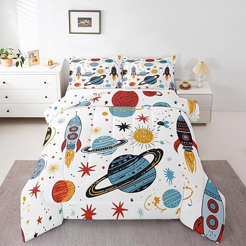 Miniatura 45 de Erosebridal Paino Keys - Juego de ropa de cama tamaño matrimonial con notas musicales de guitarra, rock, edredón para niños, adolescentes, hombres,