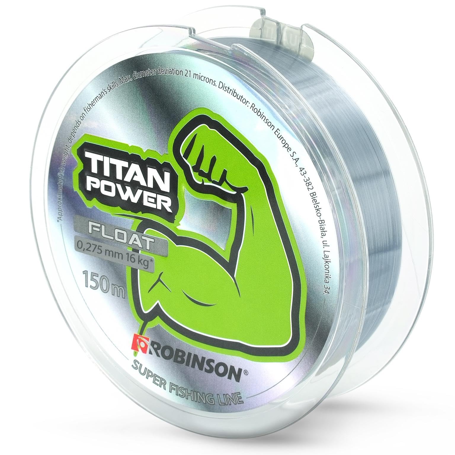 ROBINSON Monofile Angelschnur – Nylon - 150m - leicht zu Knoten - Geringe Dehnung & reißfest, Abriebfest – Transparent/Hellgrau/Braun – Spinning/Pose/Feeder (Hellgrau - Pose, 0,275mm - 16kg)