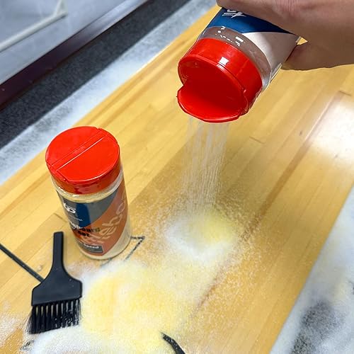 Miniatura 28 de Shuffleboard - Juego de polvo de tejo de cera de arena de alta velocidad media/media, juego de arena de tejo con mini cepillo