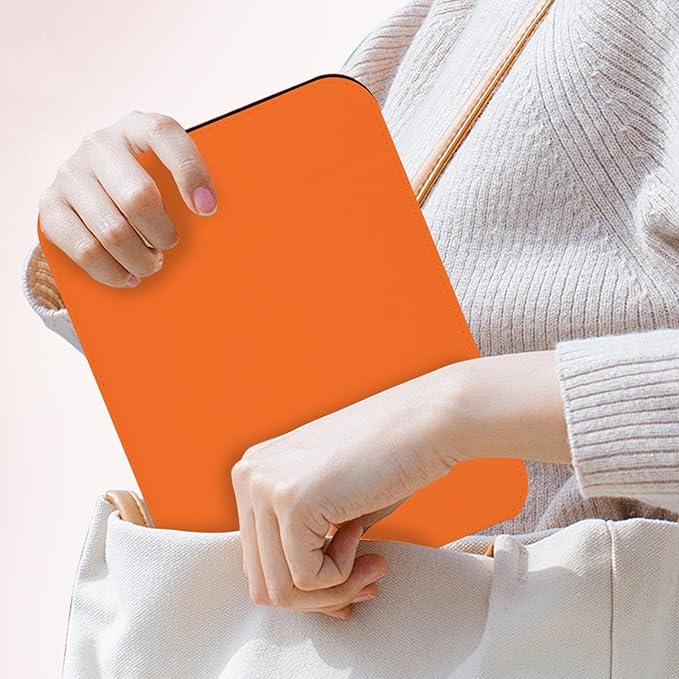 Espejo de Maquillaje Plegable Portátil Naranja PDOZV miniatura 2