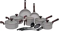 Mimo Style, Conjunto de Panelas 10 Peças Pratic Cook Marmol