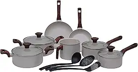 Mimo Style, Jogo de Panelas Cerâmica 10 Peças Indução Pratic Cook Marmol