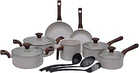 Mimo Style, Conjunto de Panelas 10 Peças Pratic Cook Marmol