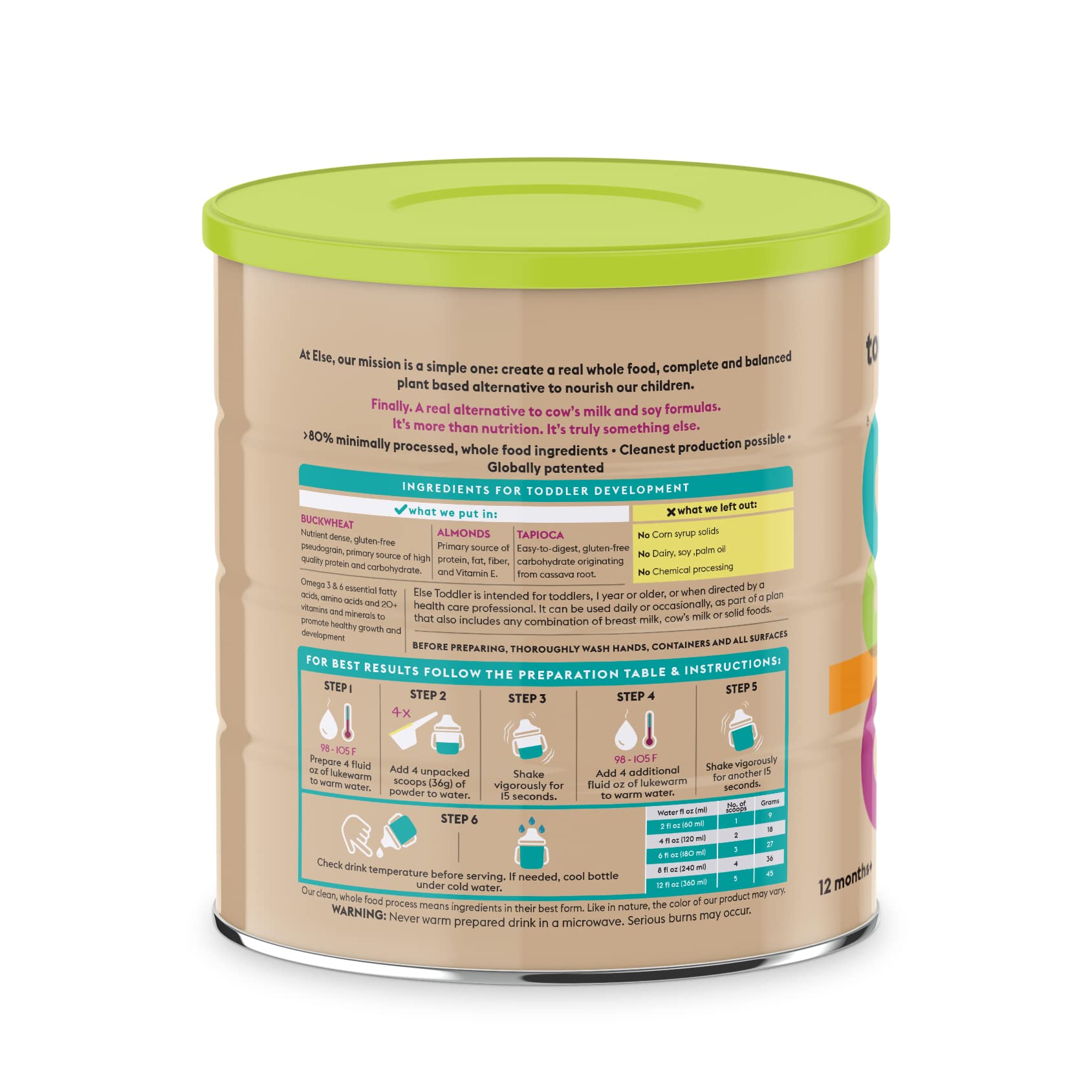 Else Nutrition Toddler Balanced Nutrition Drink 12 mo+, added Omega 3