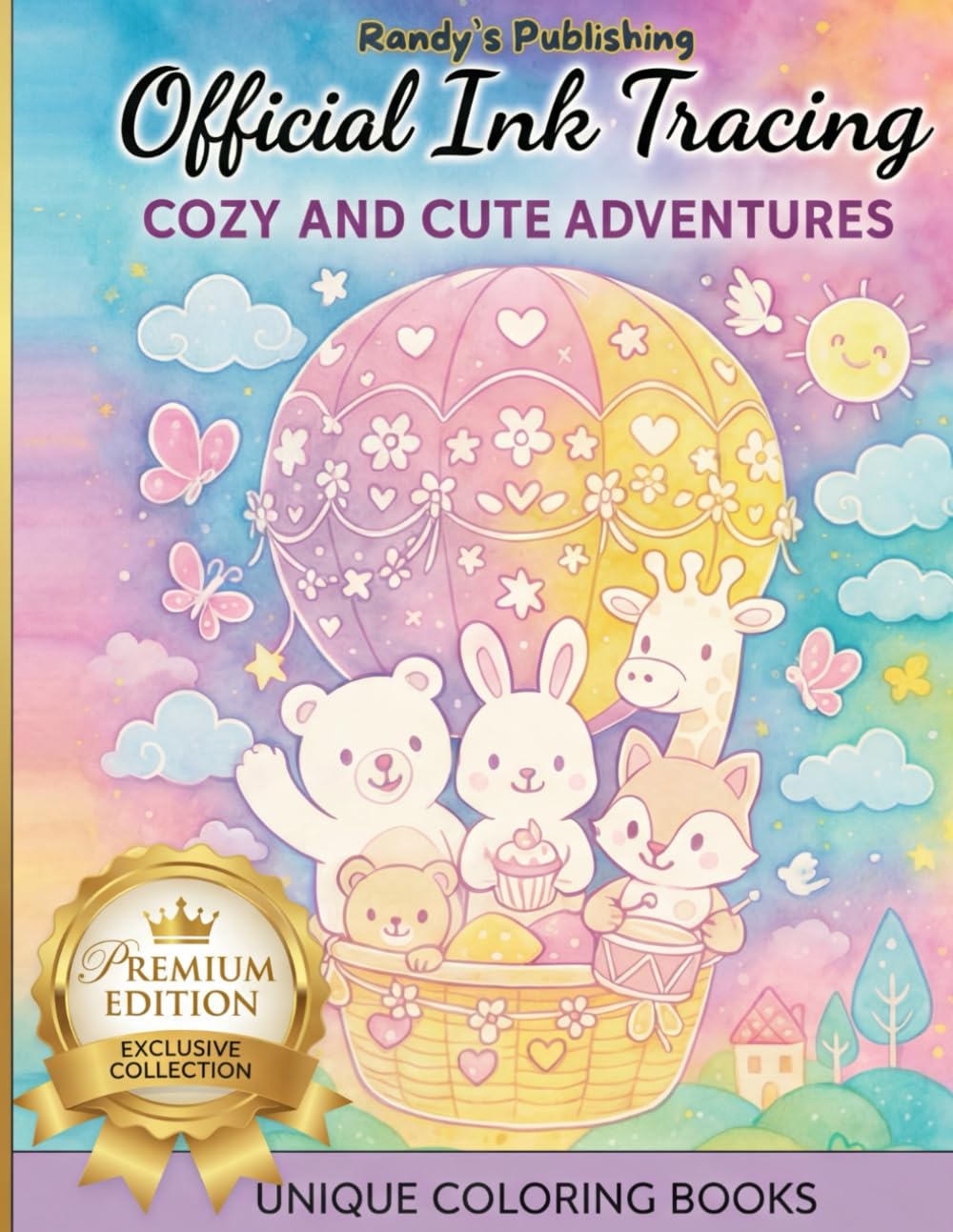 Ink Tracing Coloring Book: Calm Focus for Every Age Animal Designs to Build Concentration, Hand Control, and Peaceful Creativity