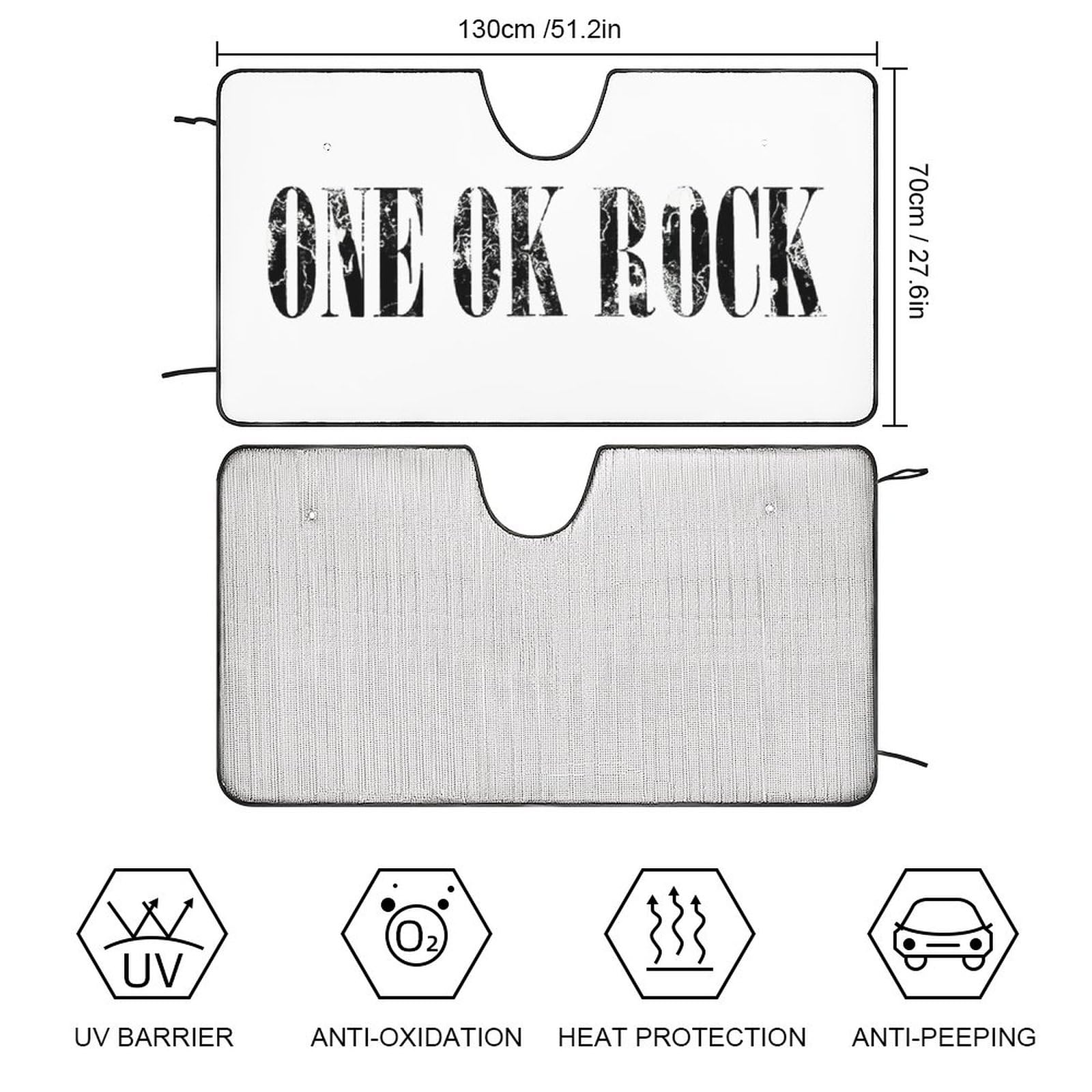 Amazon | One Ok Rock ワンオクロック 自動車の日除けカバー フロント