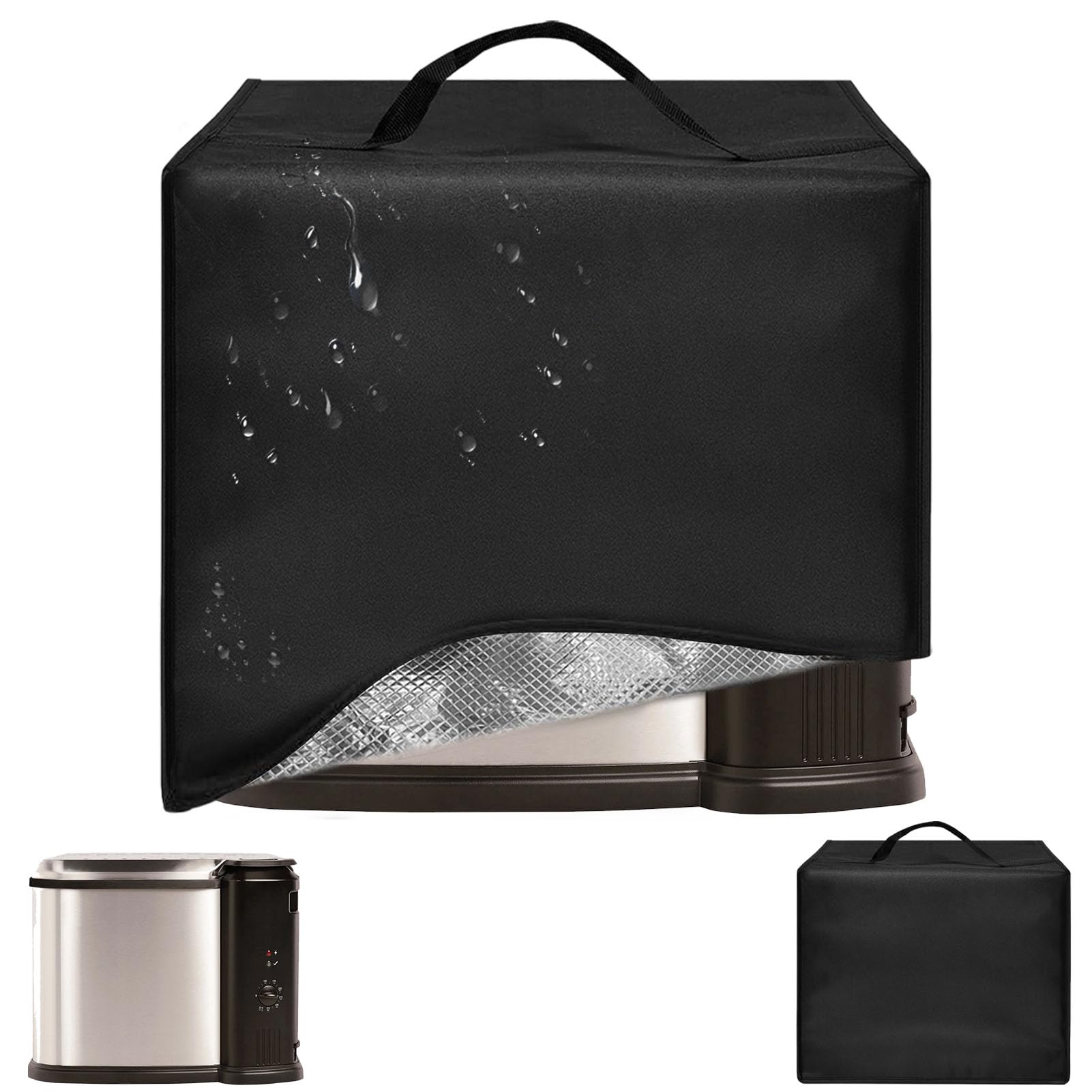 Air Fryer Cover Dust cover Compatible With Masterbuilt 3-in-1 10 Liter XL MB20012420 Electricfryer Boiler and Steamer 17.7"*15.7"*15" Heat-Resistant Waterproof Dust-proof Air FryerCover