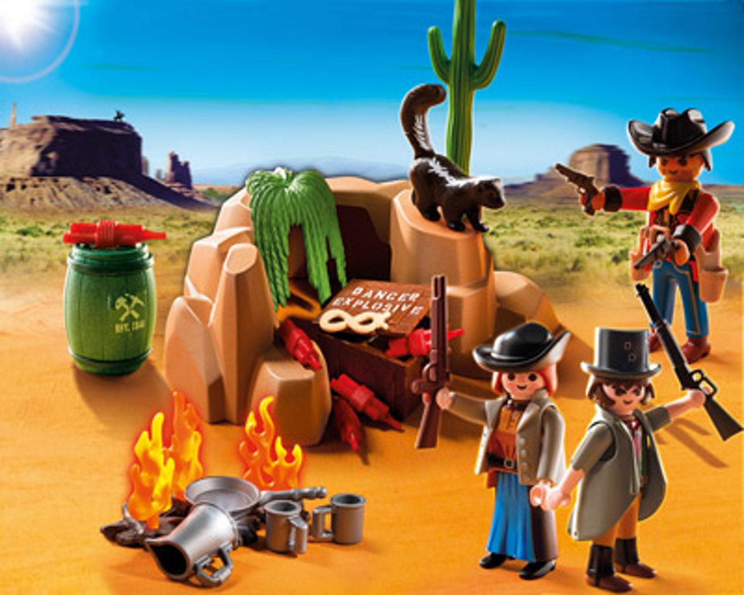 PLAYMOBIL - Escondite de los Bandidos, Set de Juego (5250)