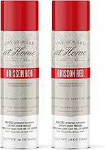 AMY HOWARD AT HOME - 2 Pack Nitrocellulose Lacquer Spray Paint - Antique and Furniture Restoration - Great for Wood, Glass, and Metal - Brisson Red High Gloss Finish (12 oz)