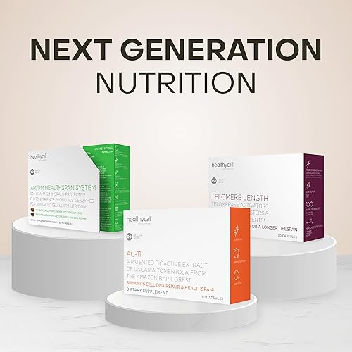 Miniatura 6 de Healthycell Longitud del telómero  Suplemento para alargar los telómeros y la reparación del ADN antienvejecimiento salud celular soporte de células