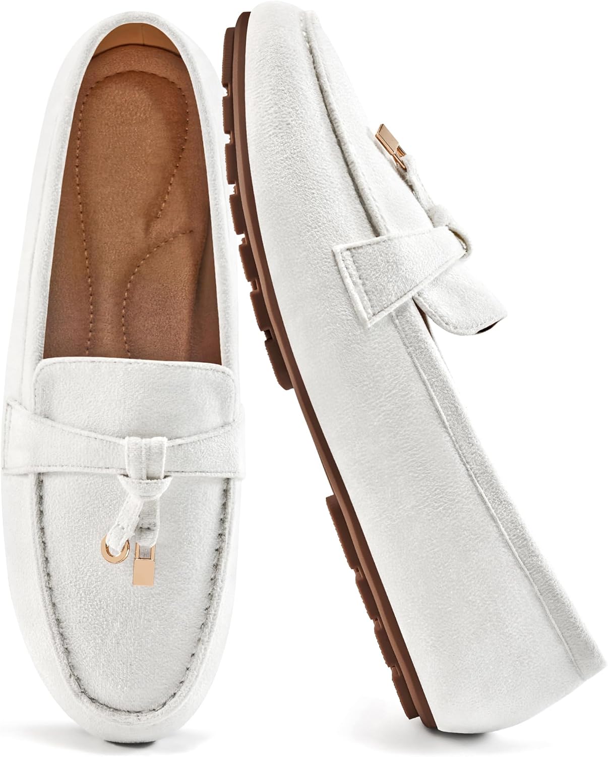 FUDYNMALC Loafers for Women Slip On Shoes: Casual Comfortable Penny Loafers Ladies Dressy Walking Flats for Business Work Office