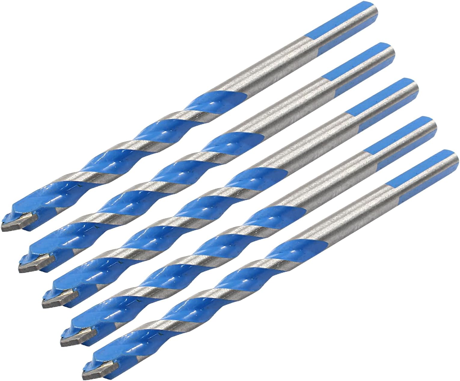 Piutouyar 5 Pcs 8mm Masonry Drill Bits, 0.31" Carbide Drill Bits Set for Concrete, Tile, Glass, Ceramic, Brick, Wood