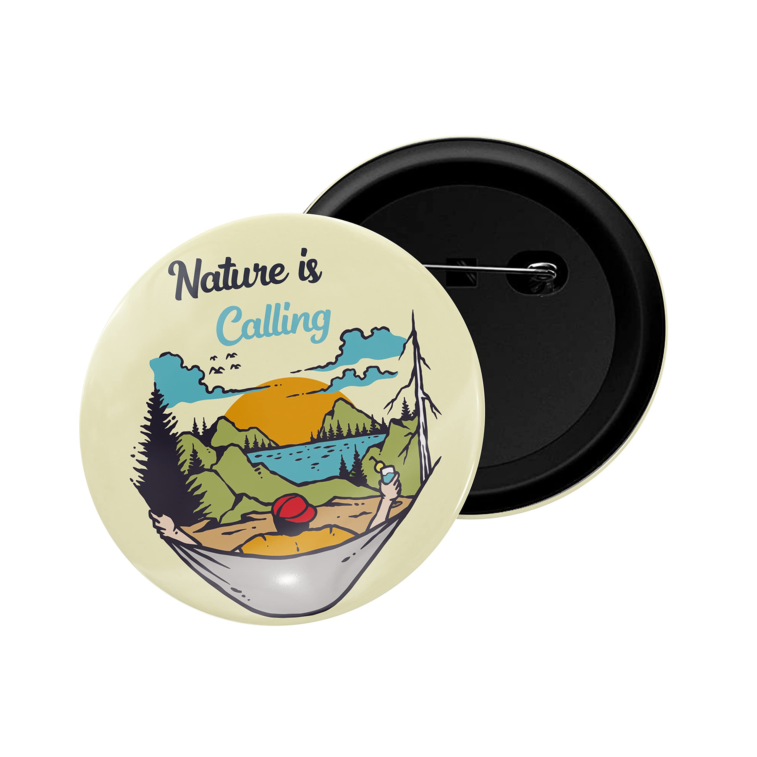 dhcrafts Pin Badges The Lord Glossy Finish Design Pack of 1 (58mm)