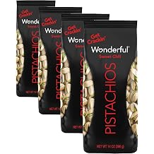 Wonderful Pistachios In Shell, Sweet Chili Flavored Nuts, 14 Ounce Bag, Protein Snacks, Gluten Free, Healthy Snack Pack of 4