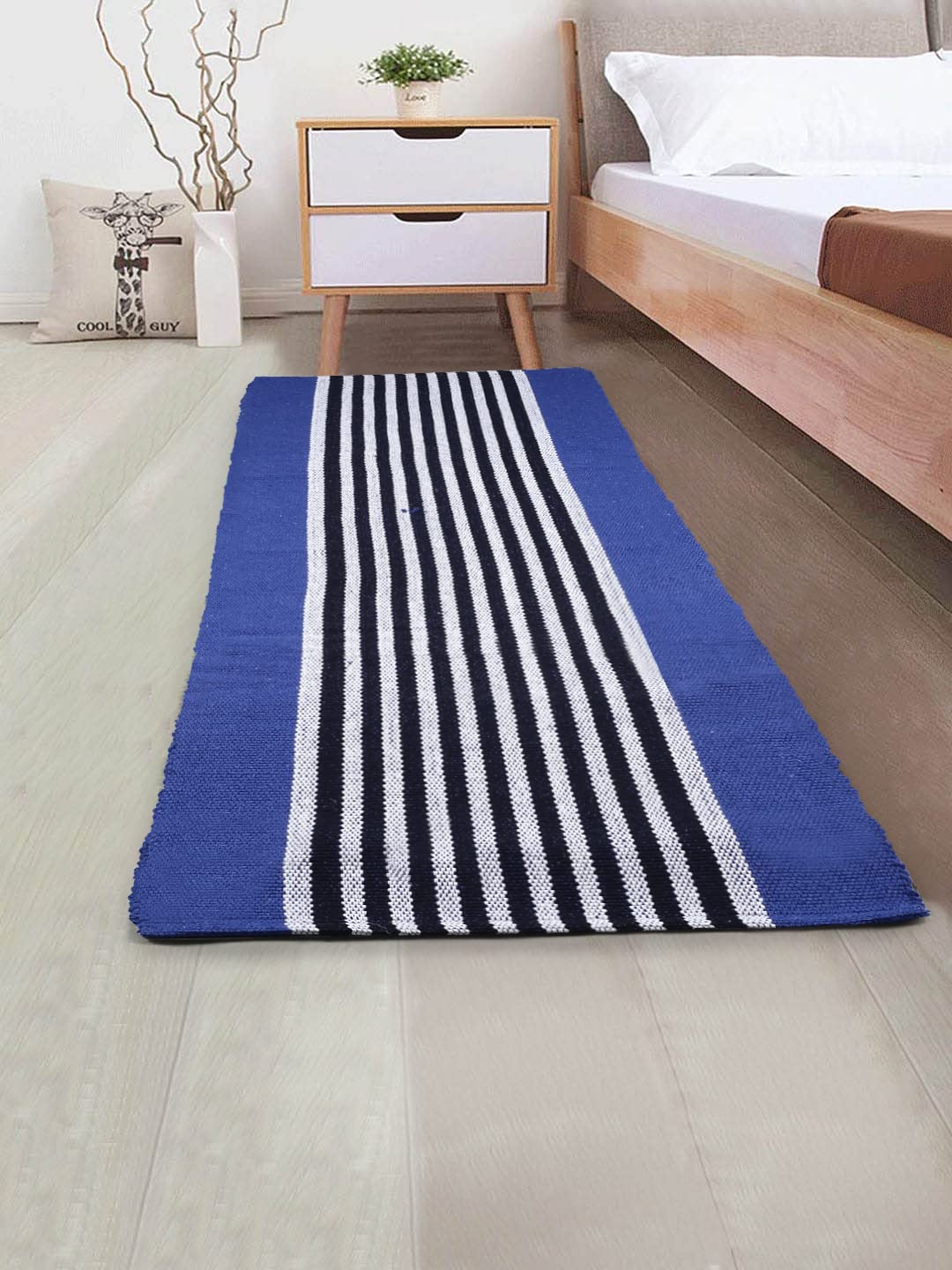 SARAL HOME EASY LIVINGSoft Cotton Multi Purpose Runner -45x120 cm, Blue