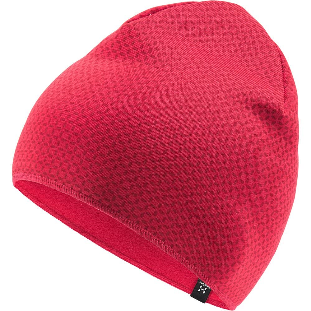 Haglofs 605138_4QX Fanatic Print Beanie Hat Unisex Scarlet RED/DALA RED Size M/L