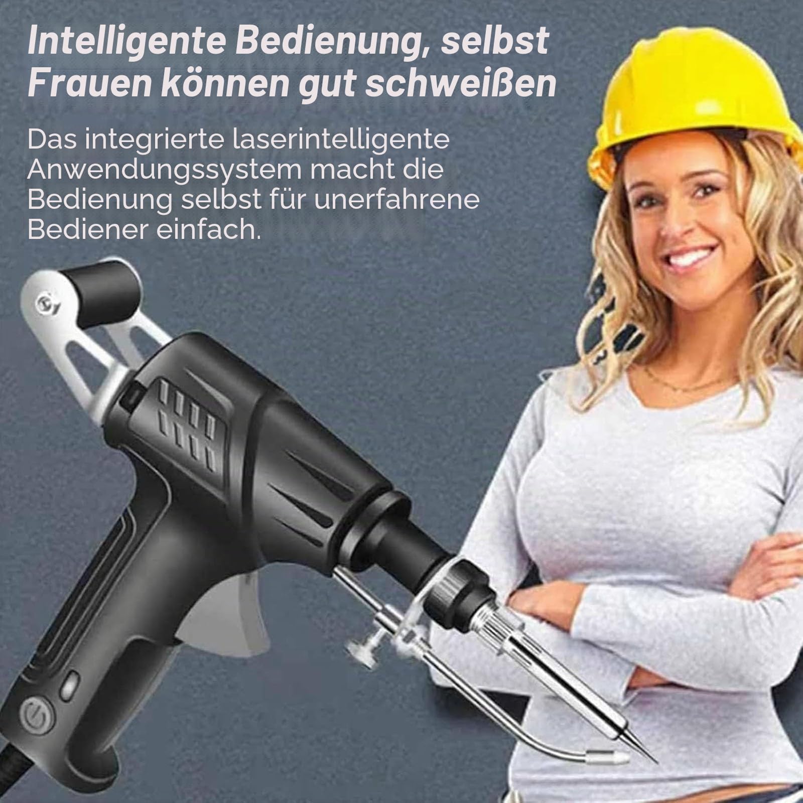 Innenbeheizte industrielle Laserschweißwerkzeuge, Multifunktions-Lötpistolen-Set for Schweißkolben, Präzisionsschweißwerkzeuge in Luft- und Raumfahrtqualität, Automatische Innenbeheizung von kabelgebu