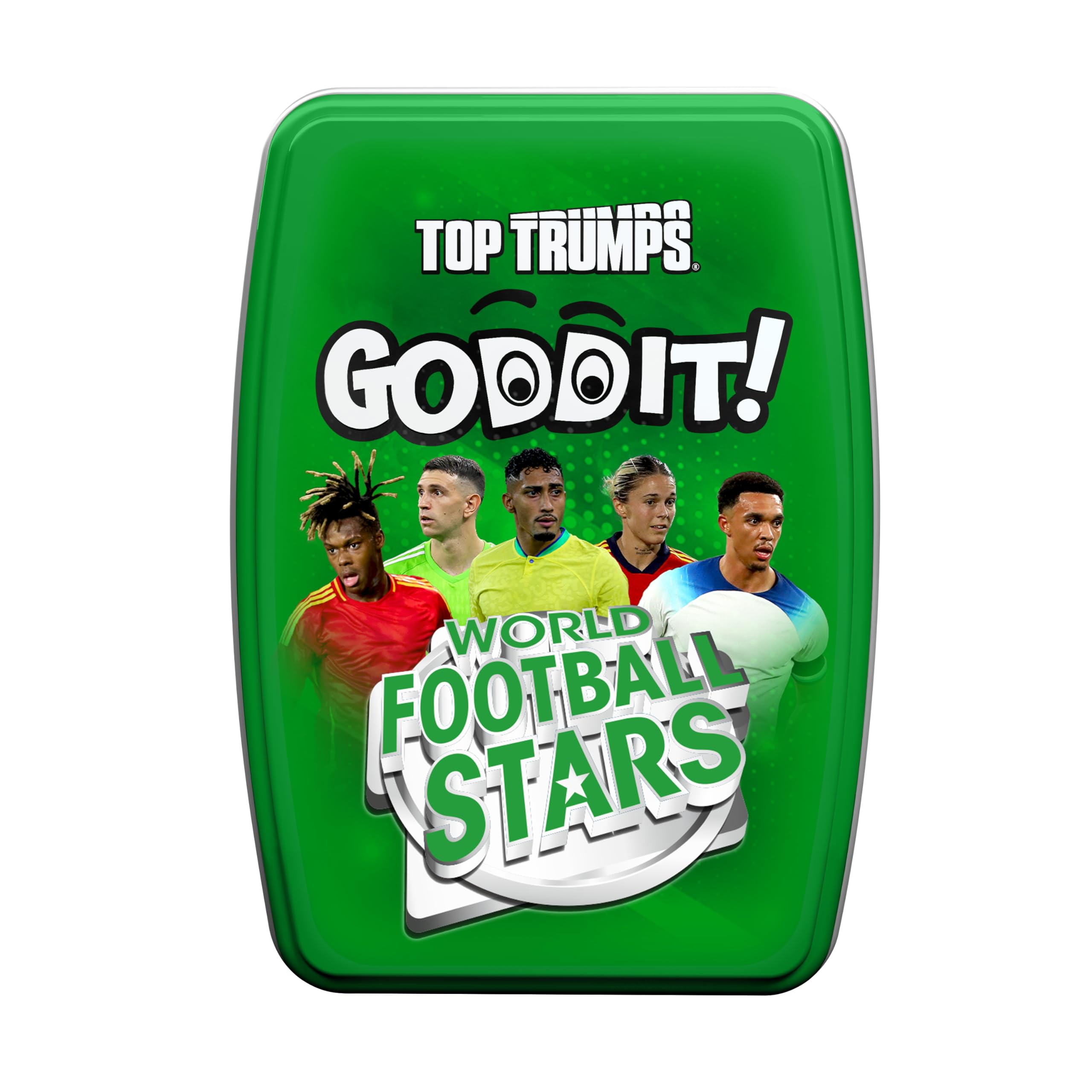 Top Trumps World Football Stars Goddit Gra Karciana dla Dzieci i Dorosłych, Gra Rodzinna, Gra Podróżna od 1 do 6 Graczy, Optymalny Prezent dla Dzieci Powyżej 6 Roku Życia