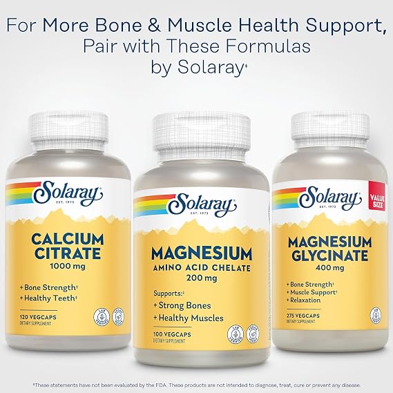 SOLARAY Magnesium Amino Acid Chelate 200 mg, 100 VegCaps