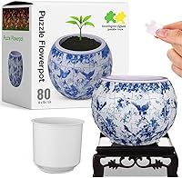 Vista 13 de Jarrón Rompecabezas 3D Jarrón de Flores Rompecabezas Hecho de 160 Piezas de Plástico Curvado 3D Regalo DIY para Novedades en Casa Adecuado