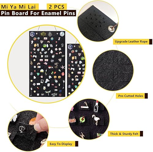 Vista 25 de 2 Pink Circle Wall Hanging Brooch Pin Organizer,Pin Collection Display Case,pin Board for Enamel pins,Holds Up to 76 Pins.(Not Include Any