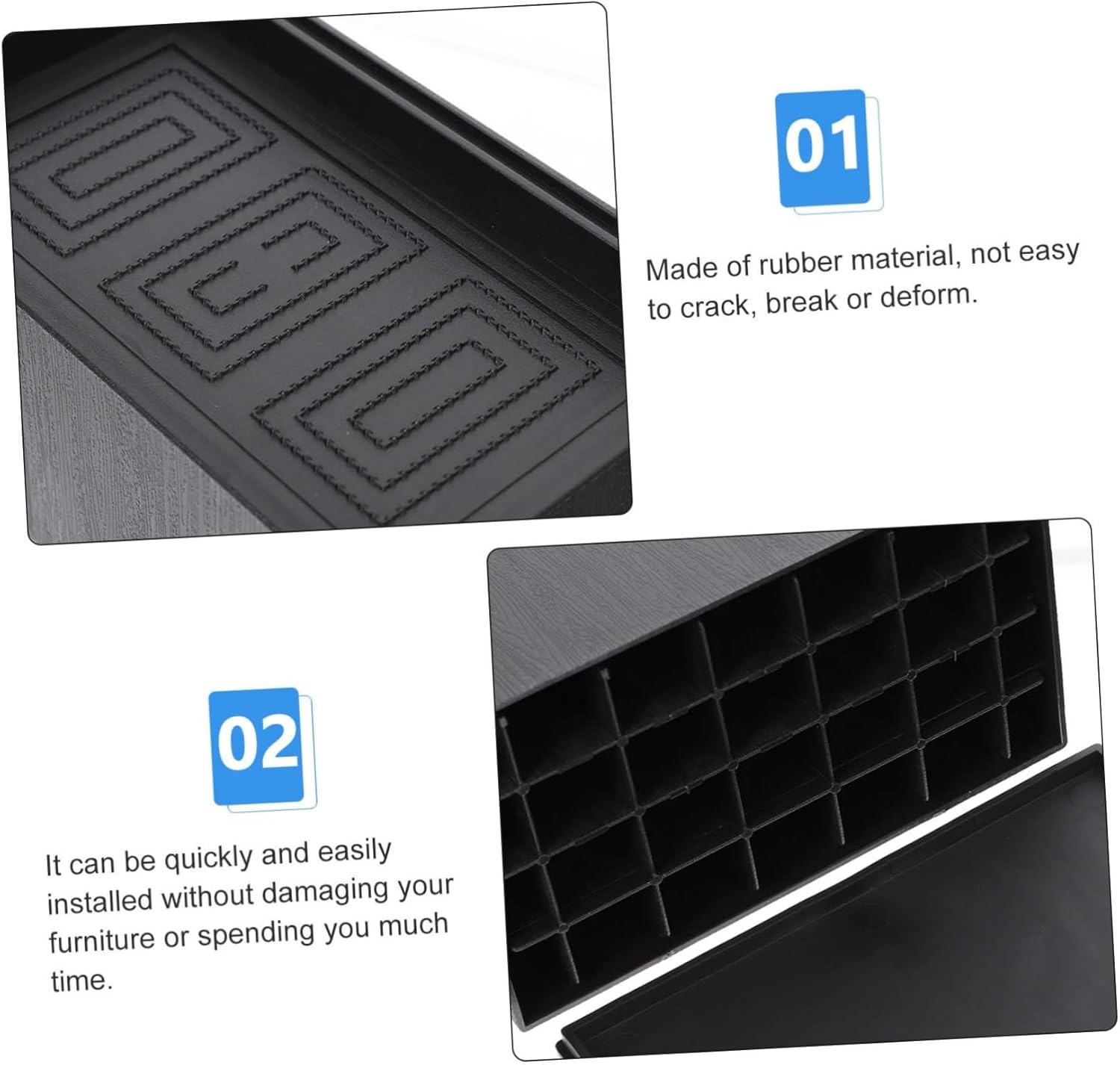 4pcs Furniture Levelers Height for Chairs Beds Sofas More Non- Feet Pads for Hardwood Floors Easy Installation Design for Stability