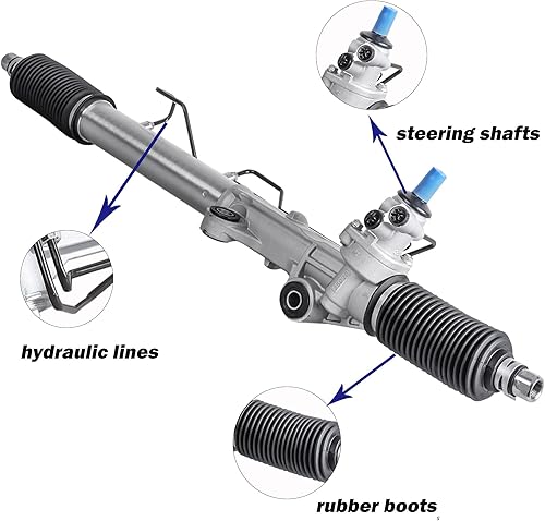 Miniatura 3 de MOSTPLUS Asamblea de piñón de cremallera de dirección asistida compatible con Tacoma 1996-2004 2.4L 2.7L 3.4L 4WD 1996-2002 Toyota 4Runner 2.7L 3.4L
